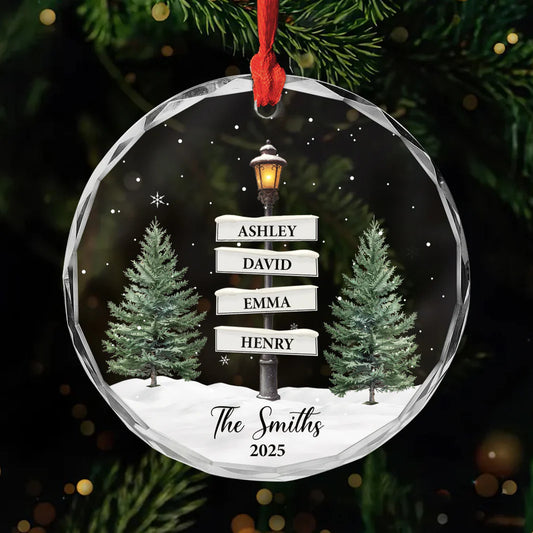 5381OUK1 personalized christmas gifts for family glass family ornament_ 5381OTGZI