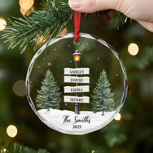 5381OUK2 personalized christmas gifts for family glass family ornament_ 5381OTGZI