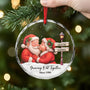 5836OUS2 personalized christmas gifts for couples glass santa ornaments_ 5836OTT5G