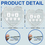 FirstChristmasAsAFamilyOfFourFootprints PersonalizedHeartShapedGlassOrnament BD1297 NAH3898 Mk4