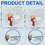 TheYearIFoundMyMissingPieceKissingCouples PersonalizedHeartShapedGlassOrnament MK4_25976e33 f845 4243 8e4d 24a91b21528a